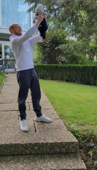 Florian Lettermann mit Sohn Luke